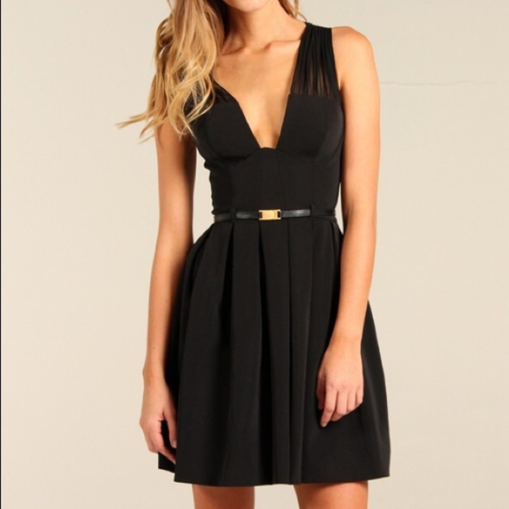 Black Halo Mini Bustier Dress